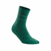 Reflective Mid Cut Compression Socks Green
