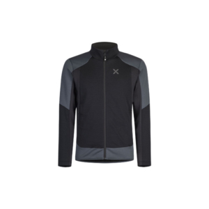 stretch color jacket nero/piombo