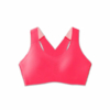 dare crossback run bra fluoro pink