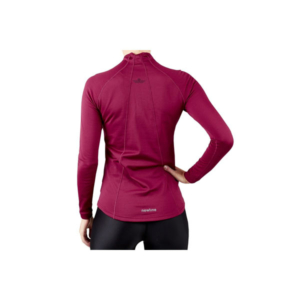 newline black warm zip shirt