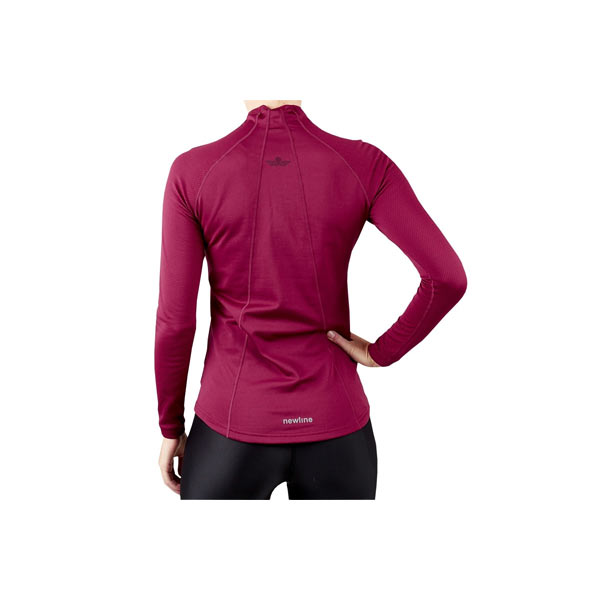 newline black warm zip shirt