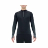exceleration shirt long sl.zip up M black