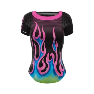 t-shirt slash W flames