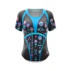 T-shirt laser W mountain flower