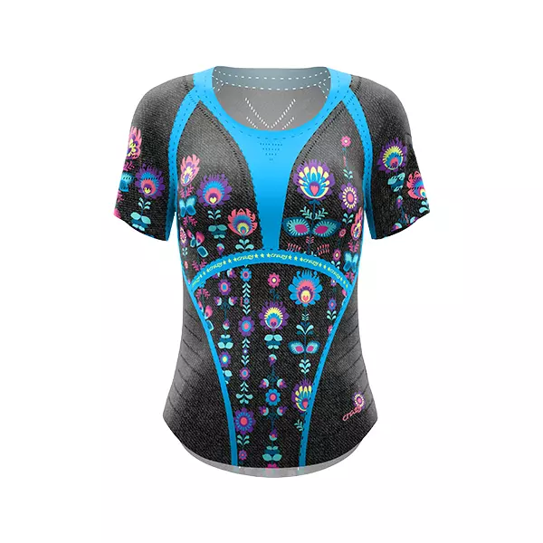 crazy T-shirt laser W mountain flower S24096142D-00X191
