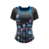 T-shirt slash W mountain flower