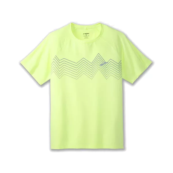 brooks Atmosphere short sleeve 2 lime elevate 211455730