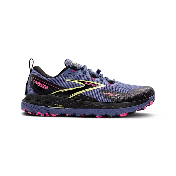 brooks Cascadia 18 GTX W grey blue black pink 1204151B464
