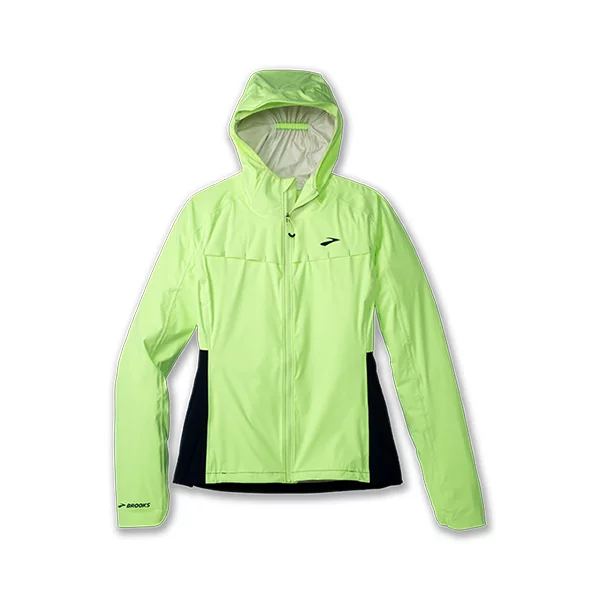 brooks High point waterproof jacket W lime navy 221608751