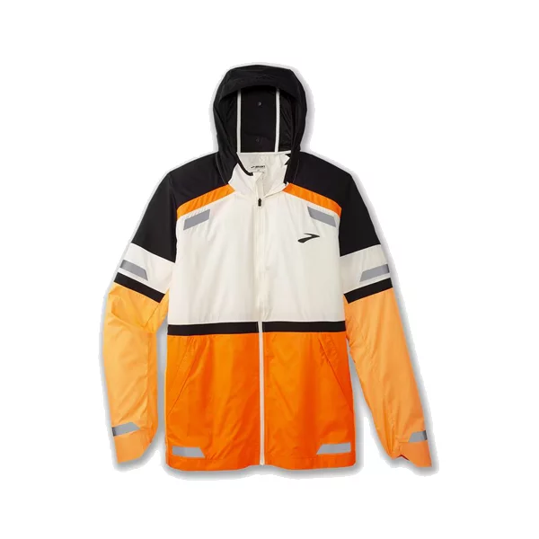 brooks Run Visible jacket 2.0 ecru fluoro flash 211519167