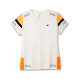 brooks Run Visible short sleeve 2.0 W ecru fluo 221690167