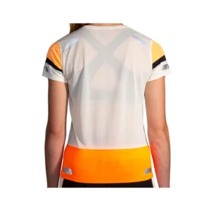 brooks Run Visible short sleeve 2.0 W ecru fluo 221690167 retro