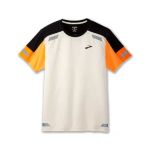 brooks Run Visible short sleeve 2.0 ecru fluoro 211523167