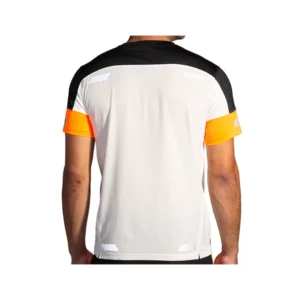brooks Run Visible short sleeve 2.0 ecru fluoro 211523167 retro