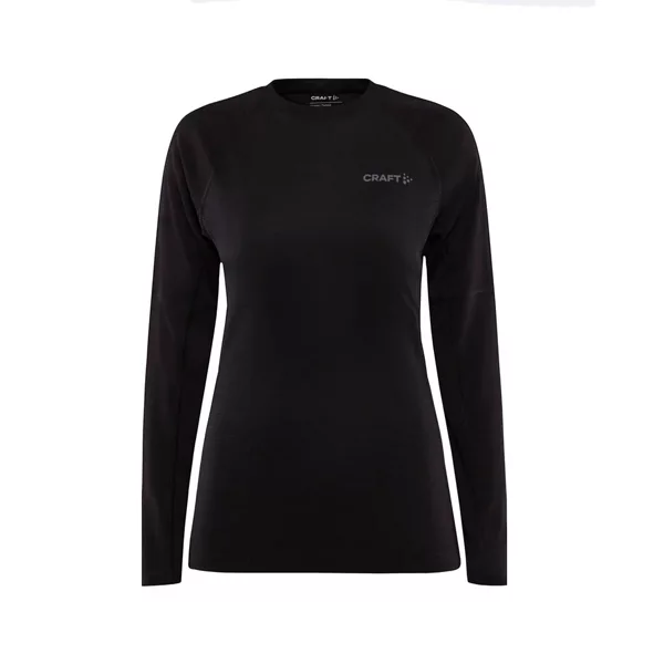 craft ADV wool merino RN LS W black 1913758-999000