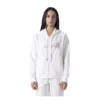 Giacca capp W felpa stretch white