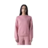 Girocollo felpa stretch W mauve