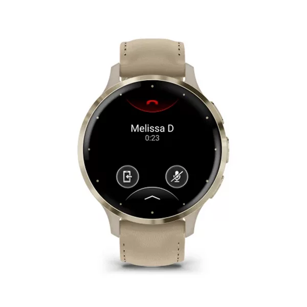 garmin venu 3s French Gray & Soft Gold con cint 010-02785-55 frontale