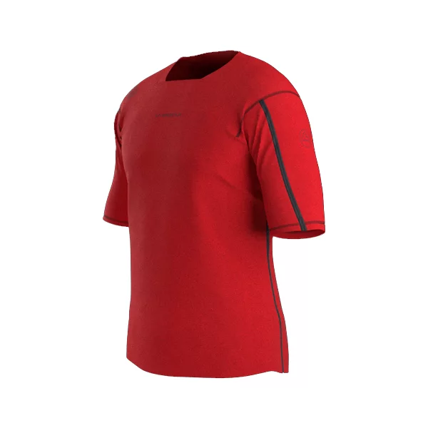 la sportiva Trail bite t-shirt M mountain red redwoo P98324325 fianco