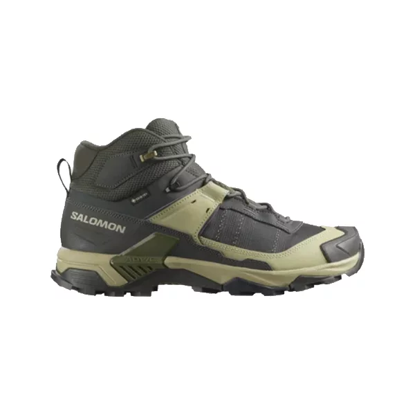 salomon X ULTRA 5 MID GTX peat gray green blue L47754300