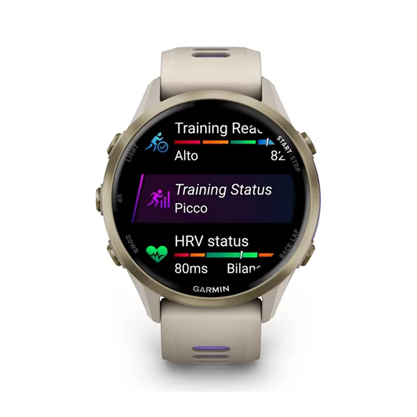garmin Forerunner 970 french gray indigo 010-02969-12 frontale