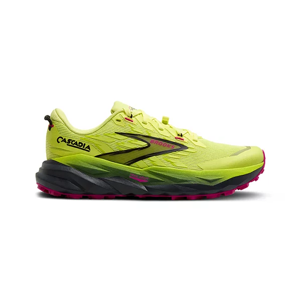 brooks Cascadia 19 W sunny lime black magenta 1204461B711