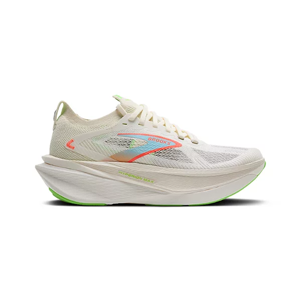 brooks Hyperion Max 3 W coconut green gecko pin 1204551B182