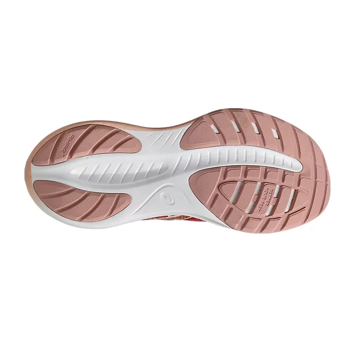 asics Cumulus 27 GS dark pink clay cream 1014A366 700 suola