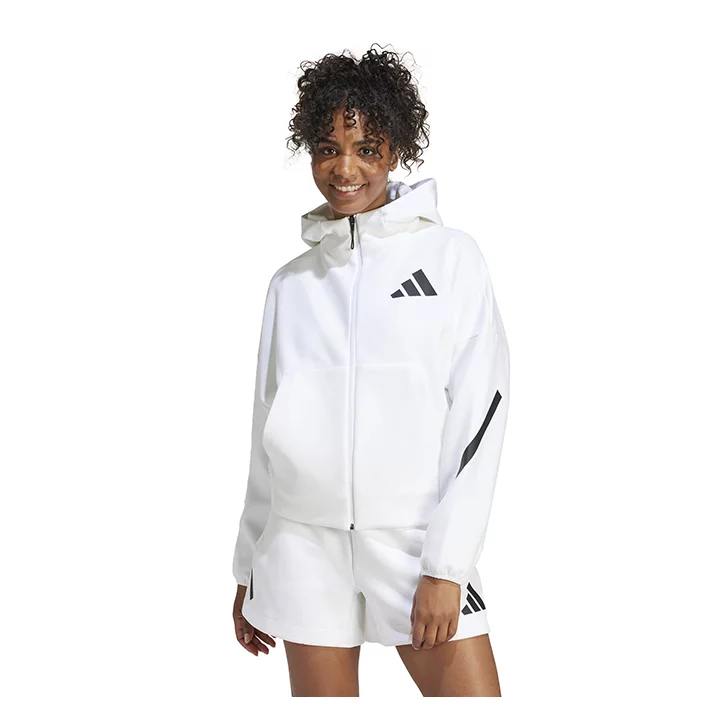 adidas W Z.N.E. FZ WHITE JE7849 frontale adidas W Z.N.E. FZ WHITE JE7849 frontale