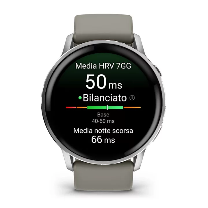 garmin Venu 4 45mm silver slate 010-03014-01 frontale