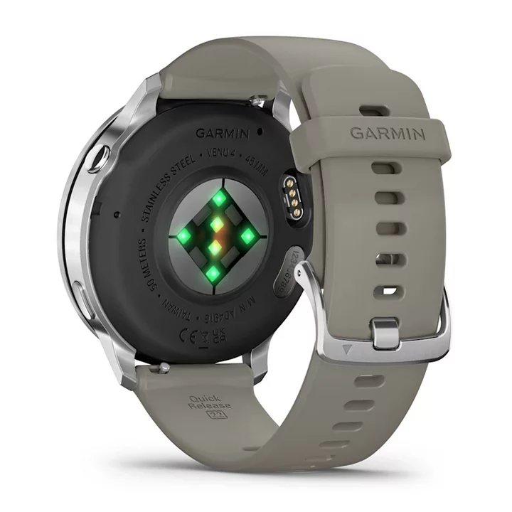 garmin Venu 4 45mm silver slate 010-03014-01 sensore