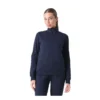 Felpa full zip W blu navy