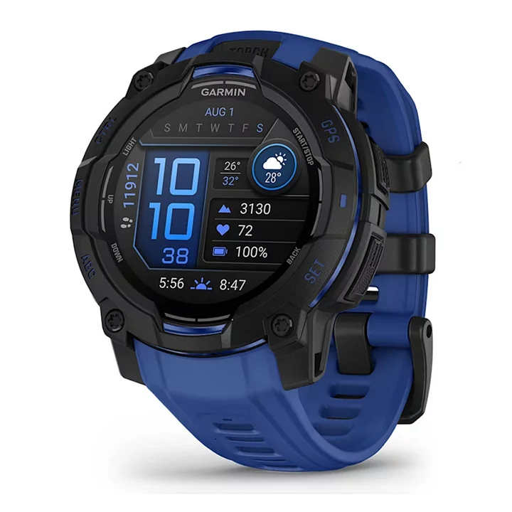 garmin Instinct 3 amoled 47mm black blue 010-02936-03 garmin Instinct 3 amoled 47mm black blue 010-02936-03