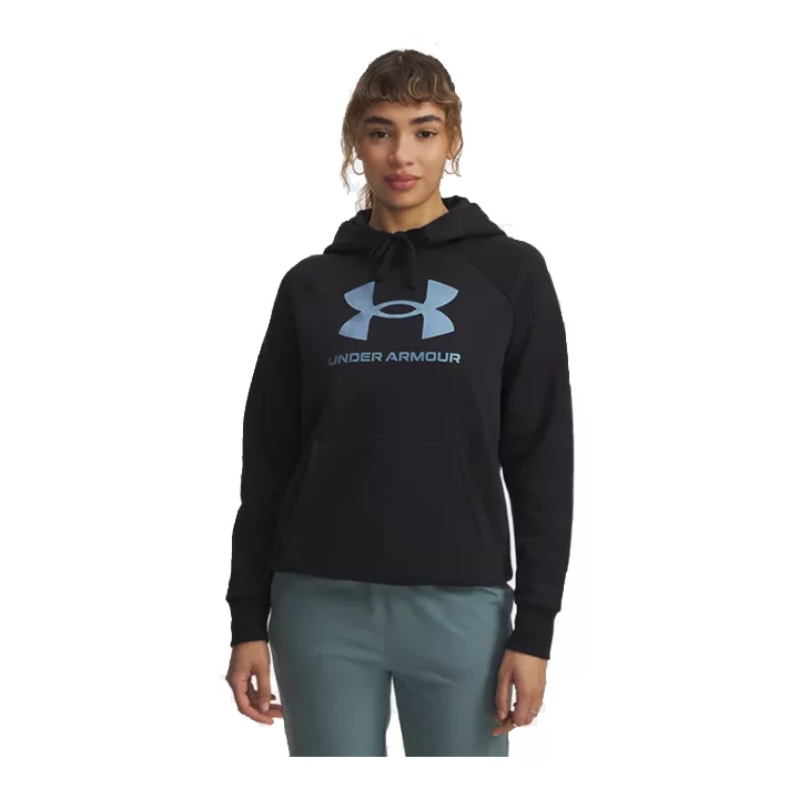 under armour Rival FLC shimmer HDY W black 6003710-0007 under armour Rival FLC shimmer HDY W black 6003710-0007