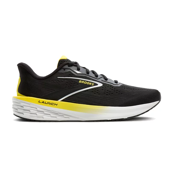 brooks Launch 12 black cyber yellow oyster 1104811D007