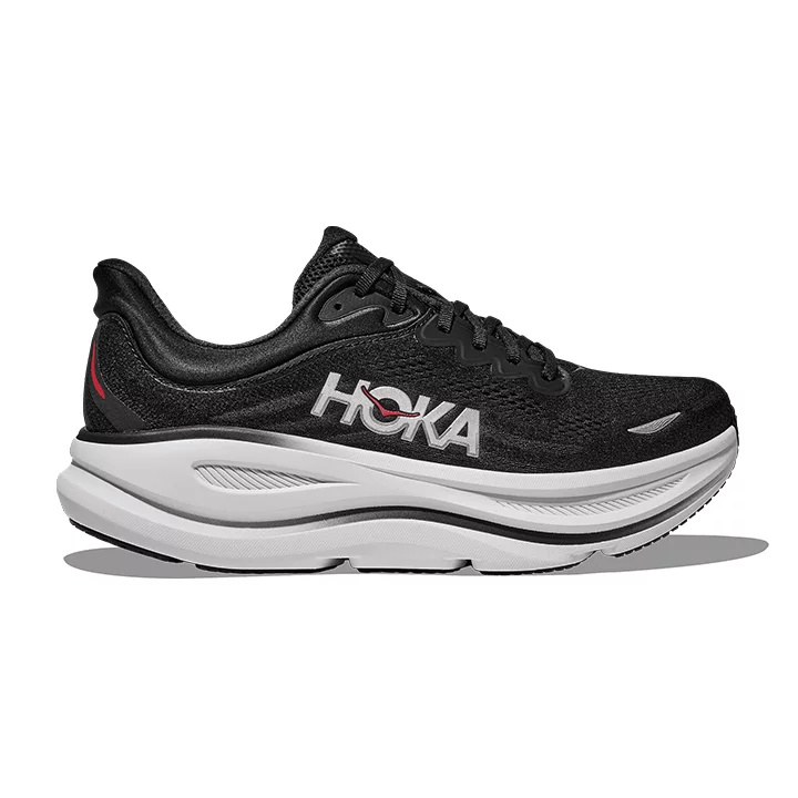 hoka Bondi 9 black vermillion 1162011 BKVR