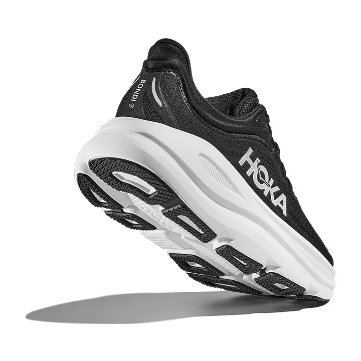 hoka Bondi 9 black white 1162011 BWHT suola