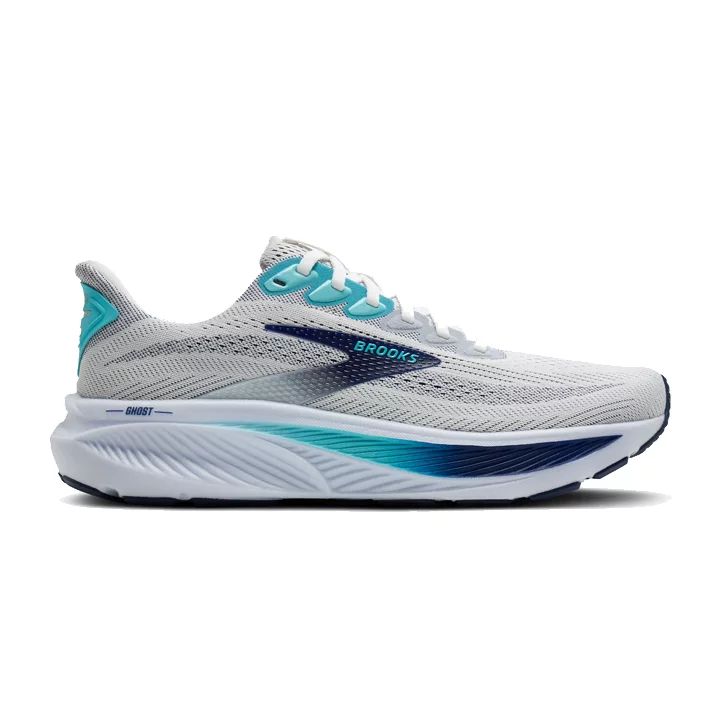 brooks Ghost 17 white beacon blue ipanema 1104421D135