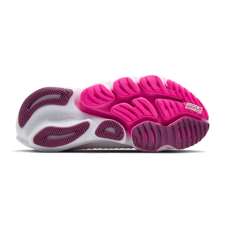 brooks Glycerin Flex W white cyber pink argyle 1204671B136 suola
