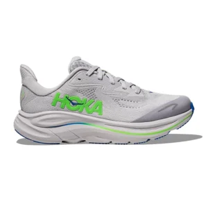 Clifton 10 big kids ash grey/neon green