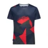 Comp t-shirt night sky/mountain red