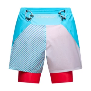 la sportiva Flow 5 short W malibu blue hibiscus ZARS041B02P02 retro