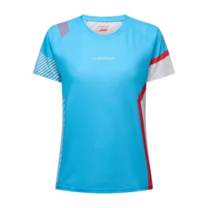 la sportiva Flow t-shirt W malibu blue hibiscus ZART067B02P02