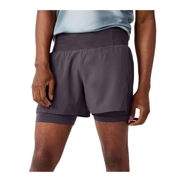 brooks High point 5 2in1 short 2.0 dk russet 211495264 brooks High point 5 2in1 short 2.0 dk russet 211495264