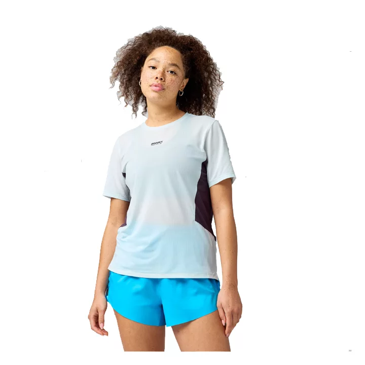 brooks W High point short sleeve 2.0 stride blu 221734495
