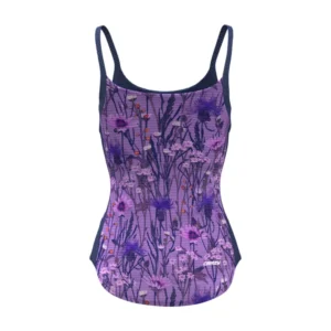 crazy Top shiny W print alpin flower S26196106D-X017 retro