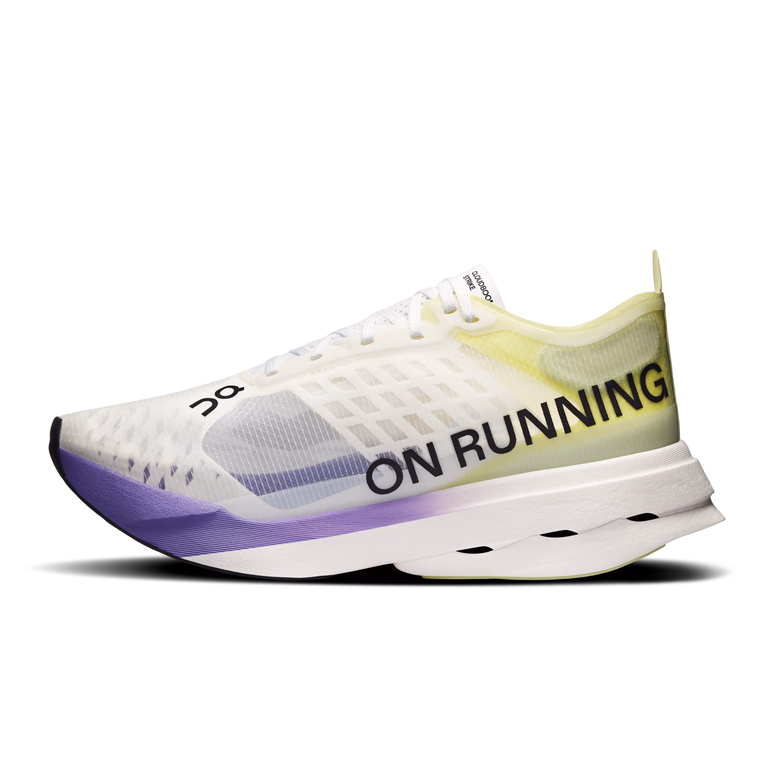 On Cloudboom Strike LightSpray marathon super shoe carbon plate On Running, lateral view