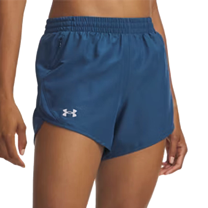 under armor Fly by 3in short wham blue W 1382438-0498