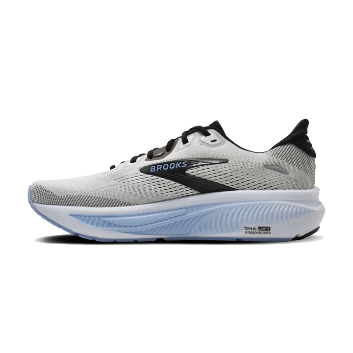 Brooks Ghost 18 white black open air 1104931D172 interno