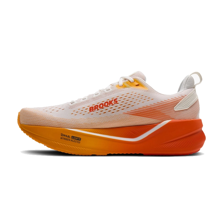Brooks Ghost Max 4 white orange red 1104961D162 interno Brooks Ghost Max 4 white orange red 1104961D162 interno